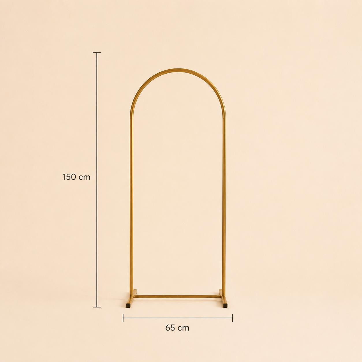 Arche métallique 150x65 cm support toile de fond pour housse tissu pour décor sur-mesure