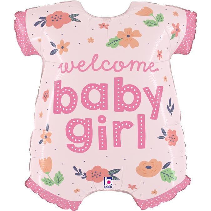 Ballon alu combi babygro "Welcome Baby girl" 79cm