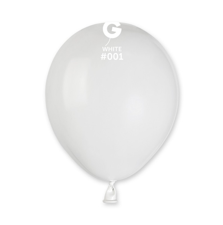 Lot de 100 Ballons Couleur Blanc #001