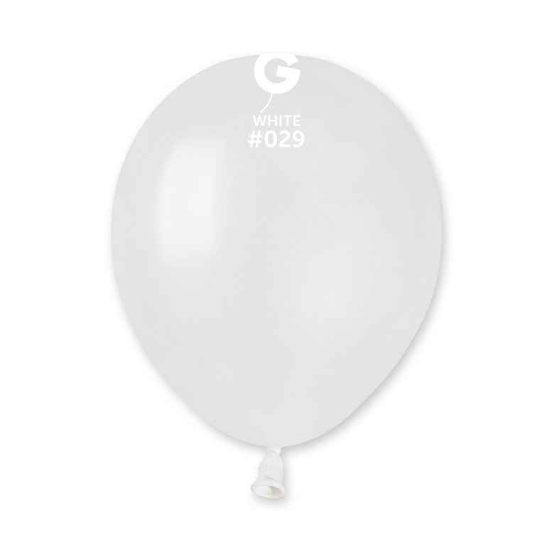 Lot de 100 Ballons Couleur Blanc Irisé #029