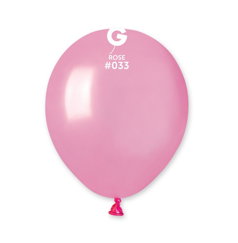 Lot de 100 Ballons Couleur Rose Bonbon Irisé #033