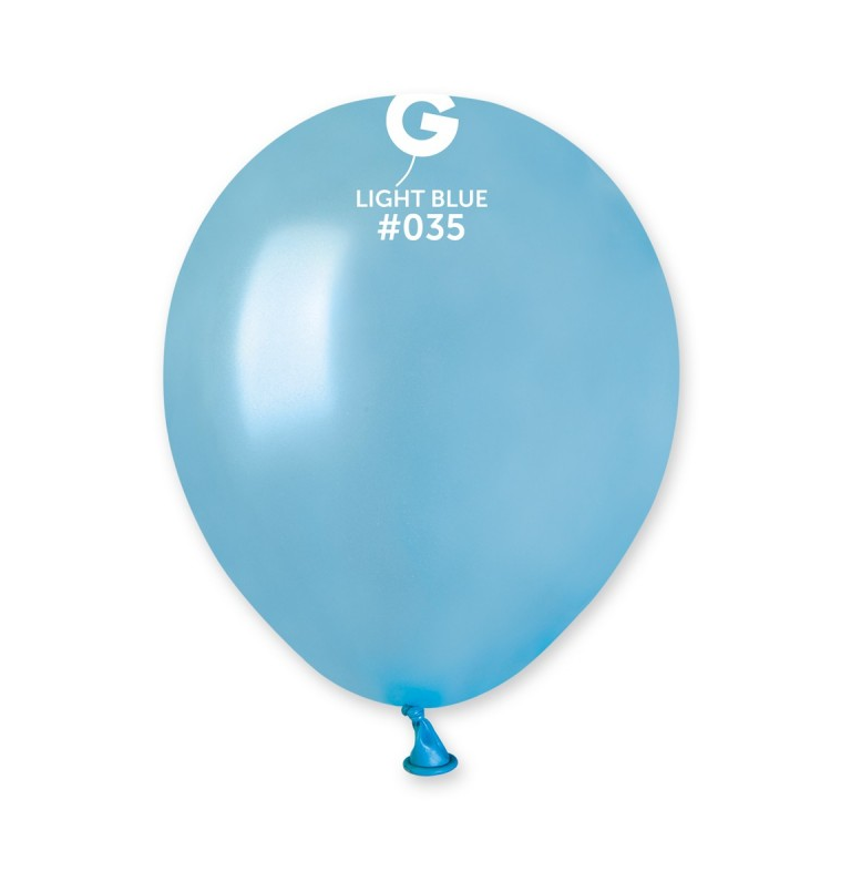 Lot de 100 Ballons Couleur Bleu Lagon Irisé #035