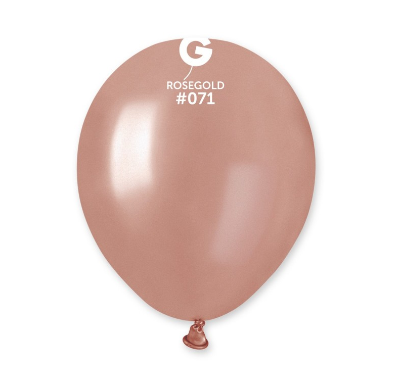 Lot de 100 Ballons Couleur Rose Gold Irisé #071