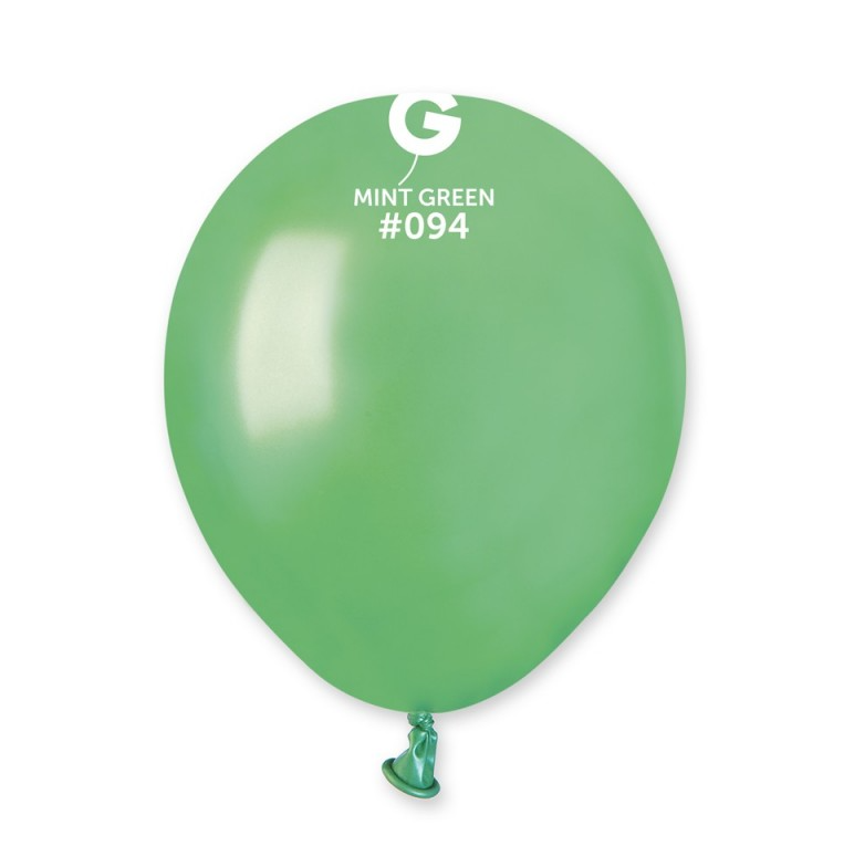 Lot de 100 Ballons Couleur Menthe Irisé #094