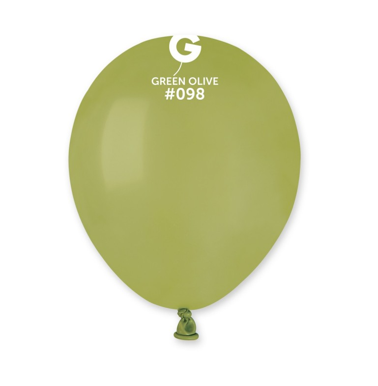 Lot de 100 Ballons Couleur Vert Olive #098