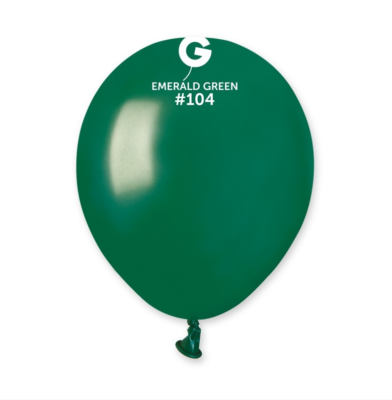 Lot de 100 Ballons Couleur Vert Emeraude #104