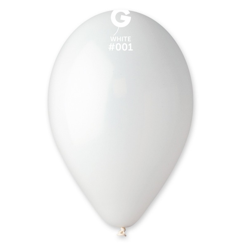 Lot de 100 Ballons Couleur Blanc #001