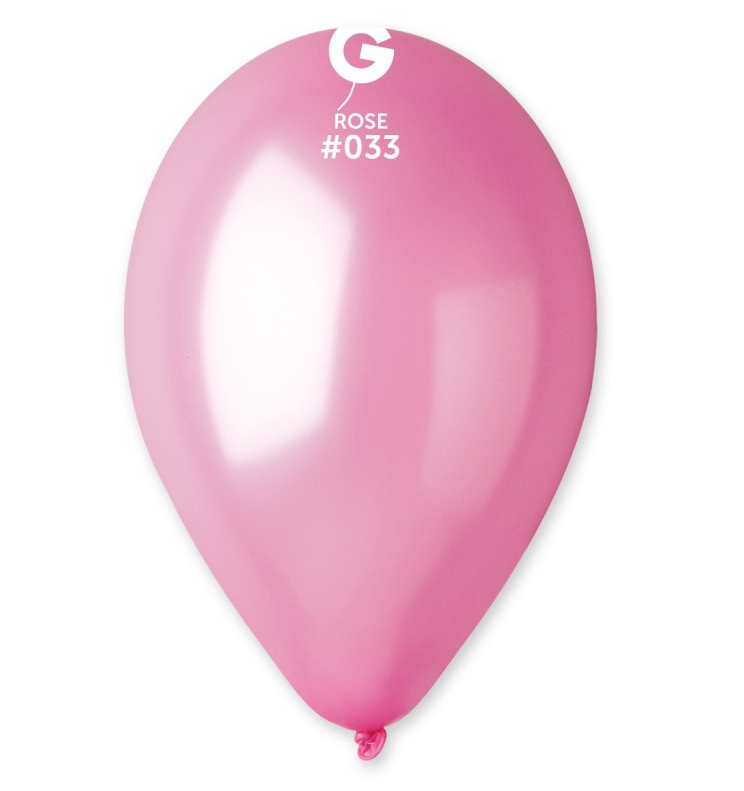 Lot de 100 Ballons Couleur Rose Bonbon Irisé #033