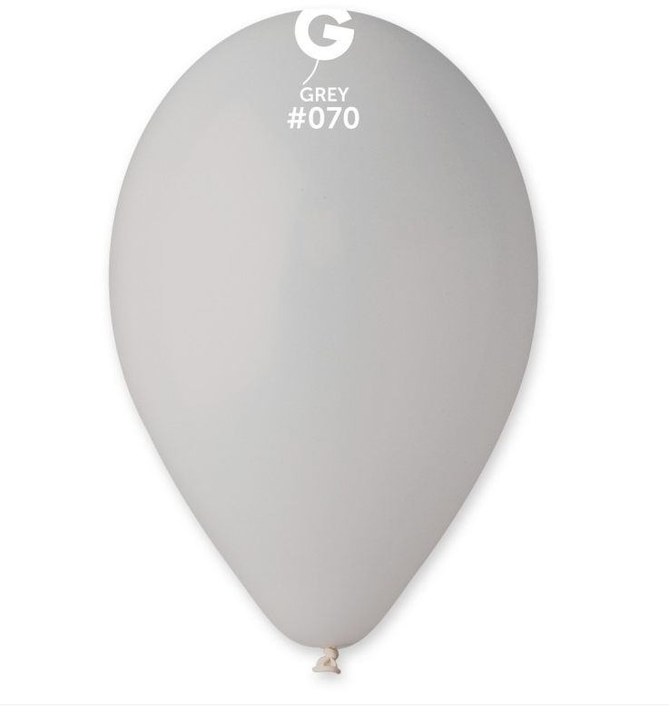 Lot de 100 Ballons Couleur Gris #070