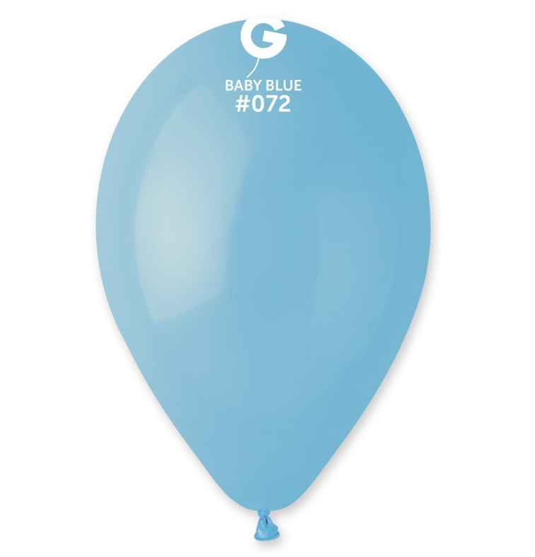 Lot de 100 Ballons Couleur Bleu Pastel  #072