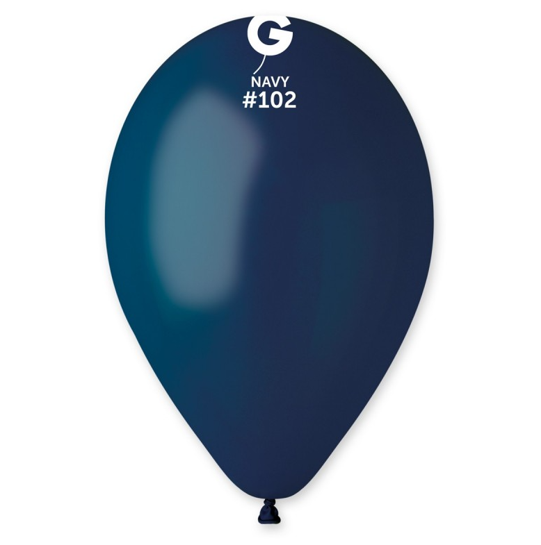 Lot de 100 Ballons Couleur Bleu Marine #102