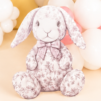 Cardipop "Rosy le doudou lapine Toile de Jouy"