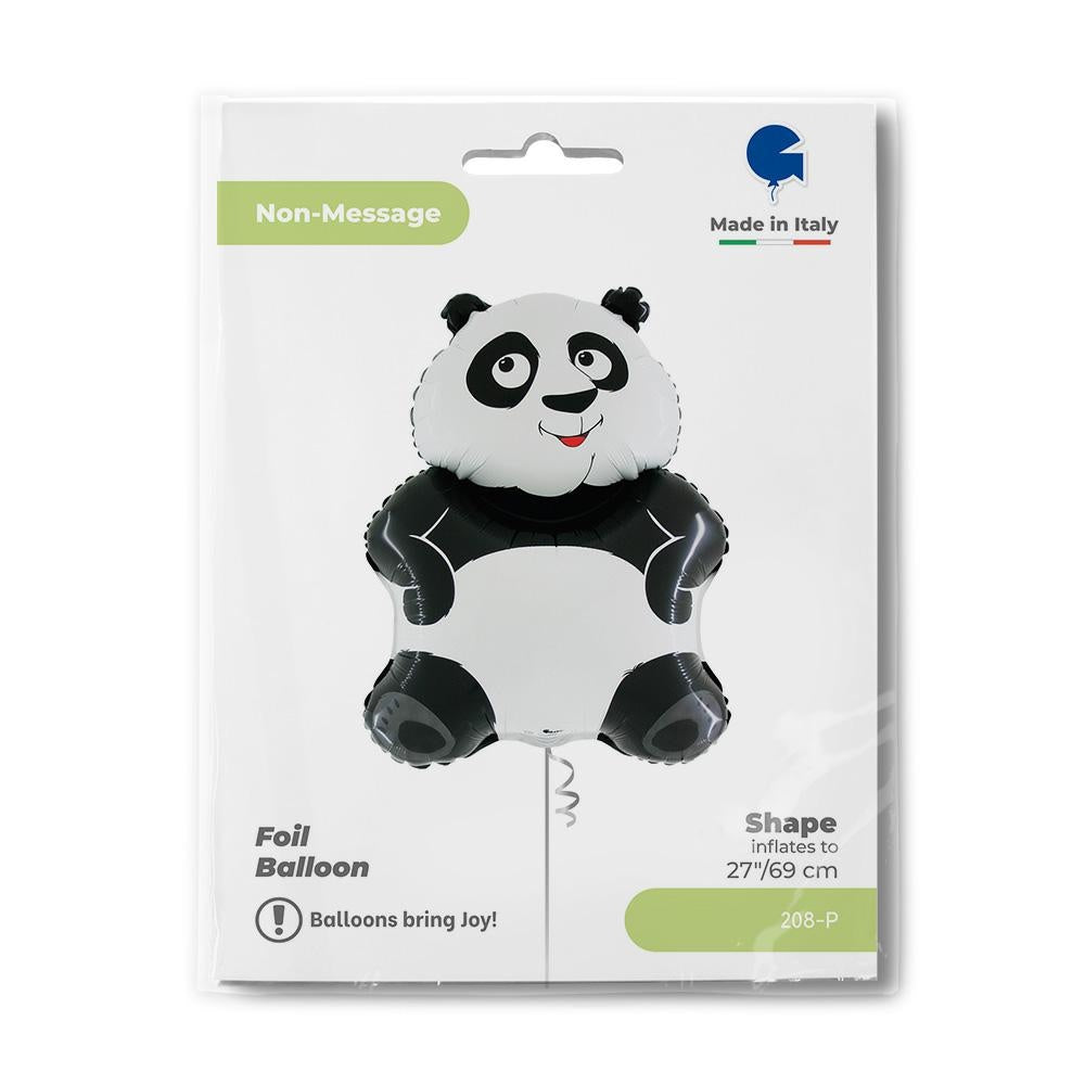 Ballon alu Panda Noir et Blanc 69cm