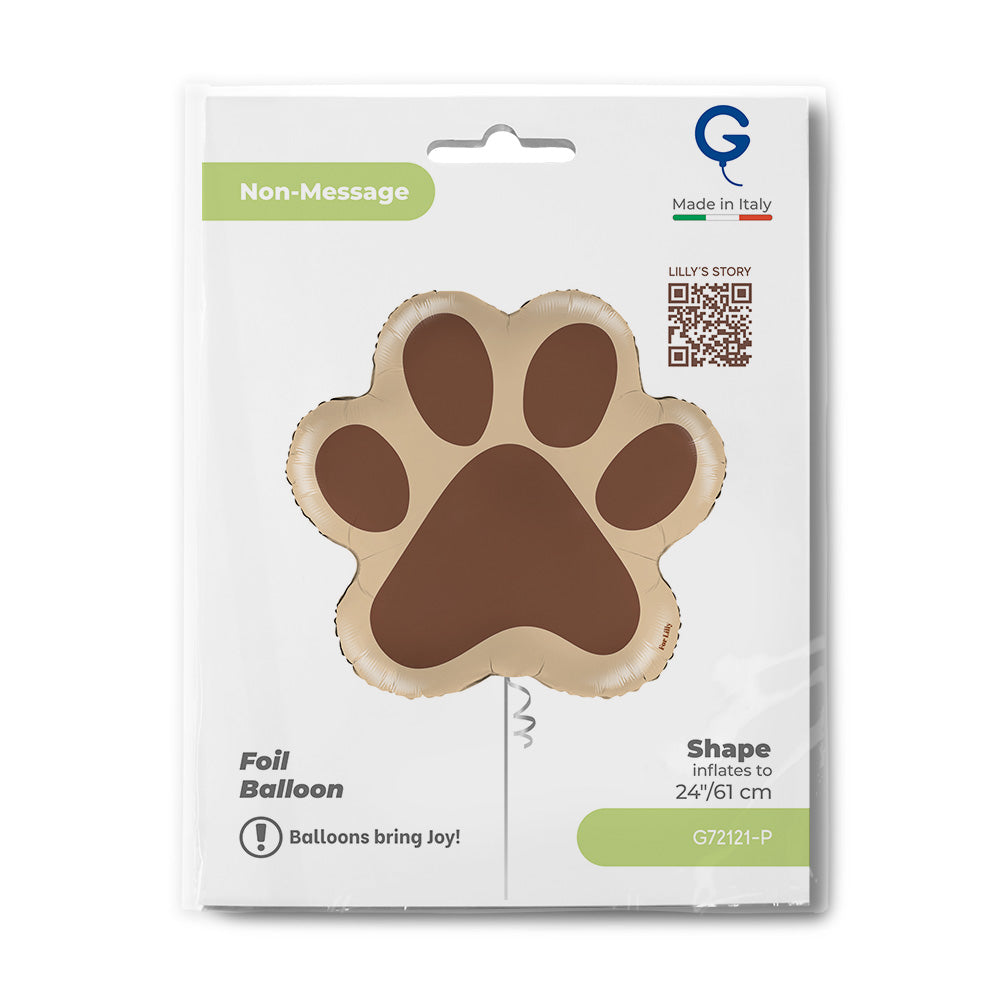 Ballon alu Patte de Chien 61cm