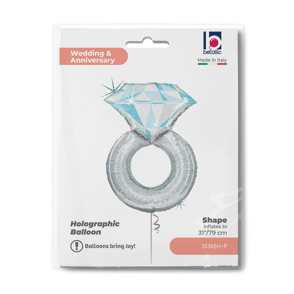 Ballon alu Bague fiançailles Mariage 79cm