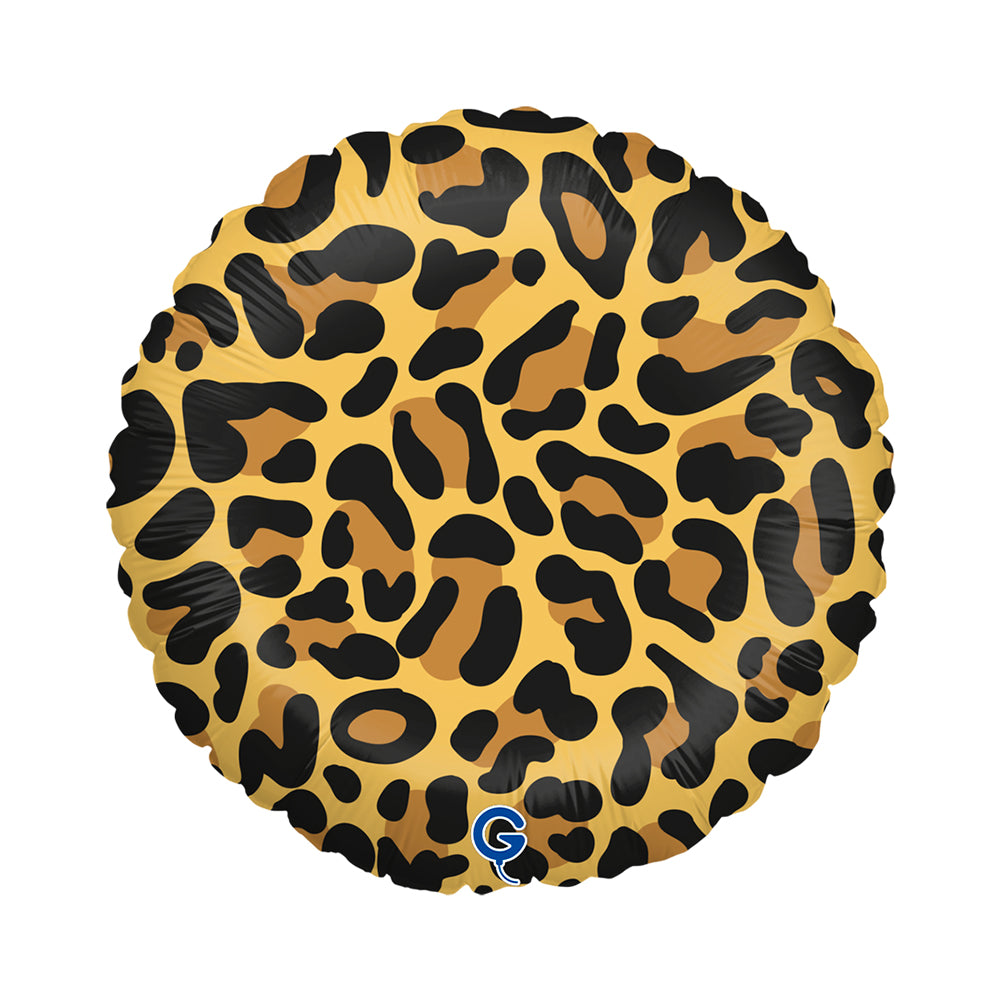 Ballon alu rond Leopard 46cm
