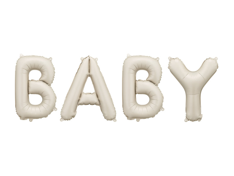 Ballon Baby Beige en aluminium 140x43 cm