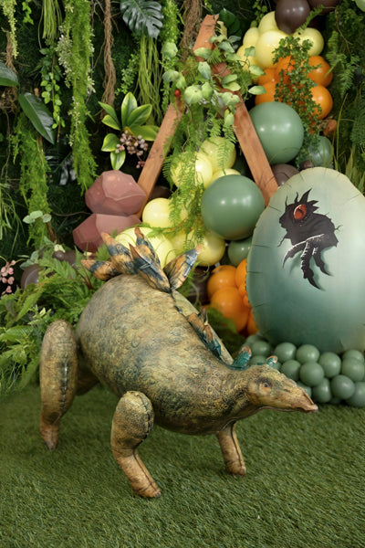 Ballon Jurassic World Stégosaure en aluminium Vert Brun 112x51 cm