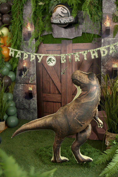 Ballon Jurassic World T-Rex en aluminium Marron 92x98 cm