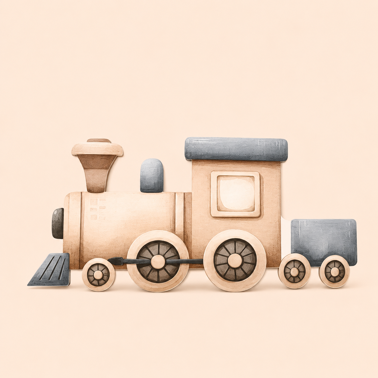 Cardipop "Jouet Train bleu"
