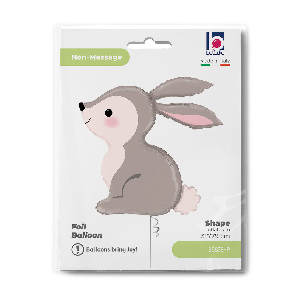 Ballon alu Lapin Ami de la Forêt 79cm