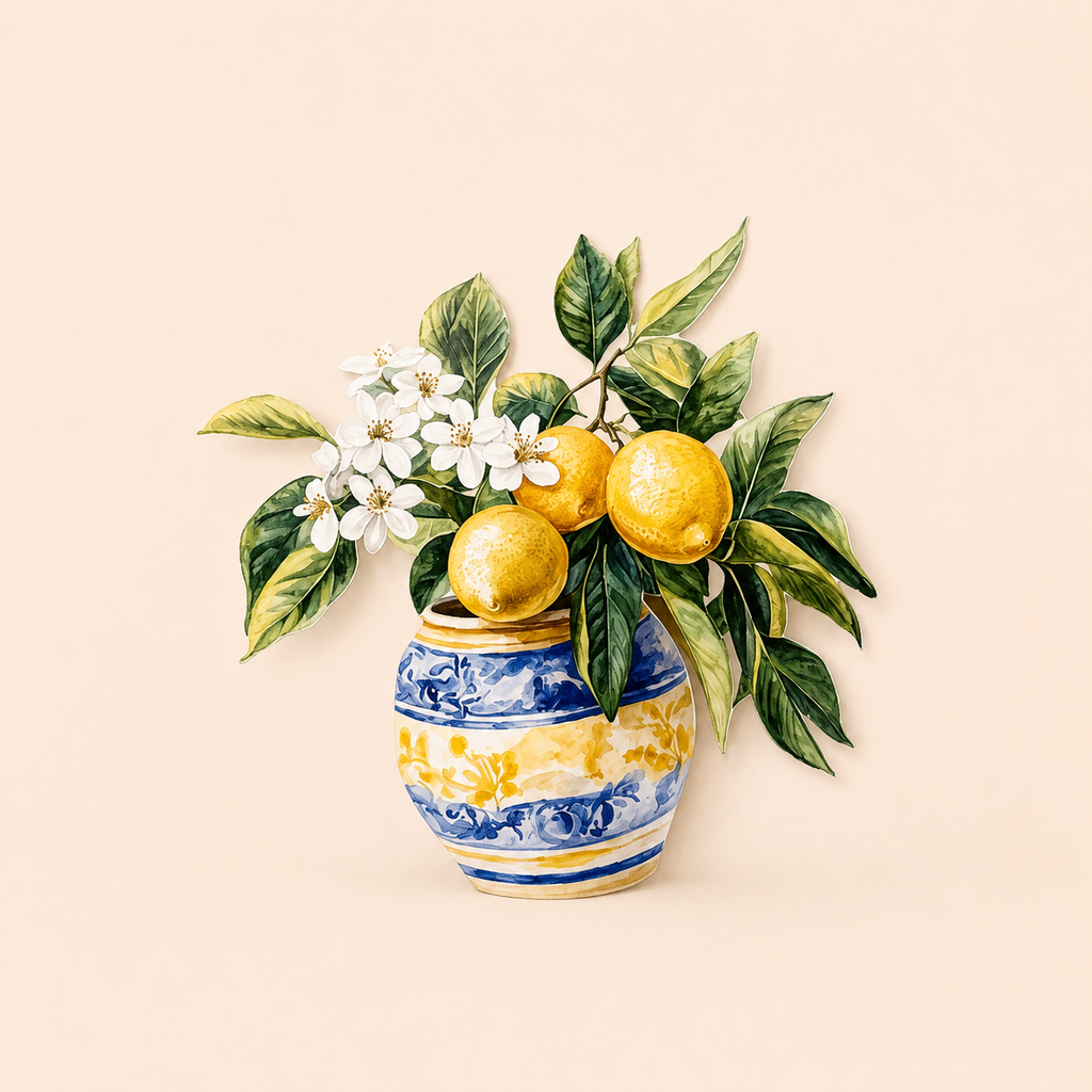 Cardipop "Vase fleurs de citronnier"