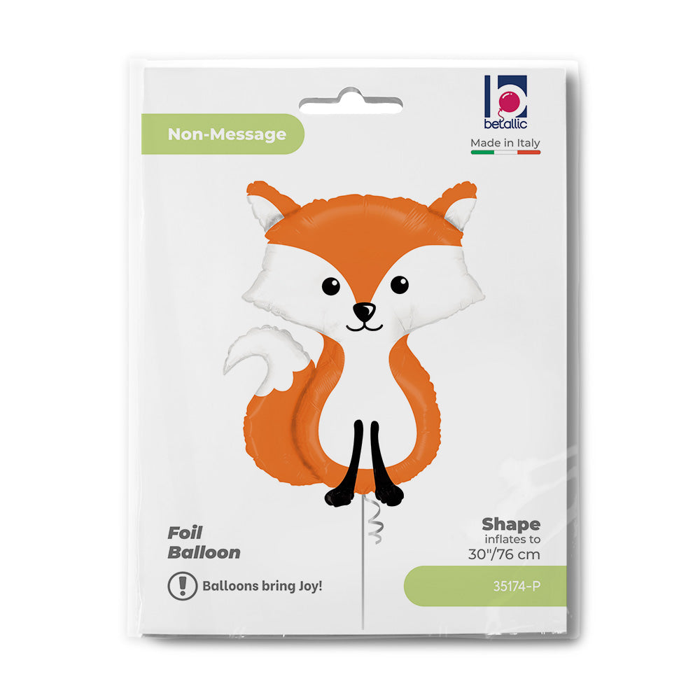 Ballon alu Renard Ami de la forêt 76cm