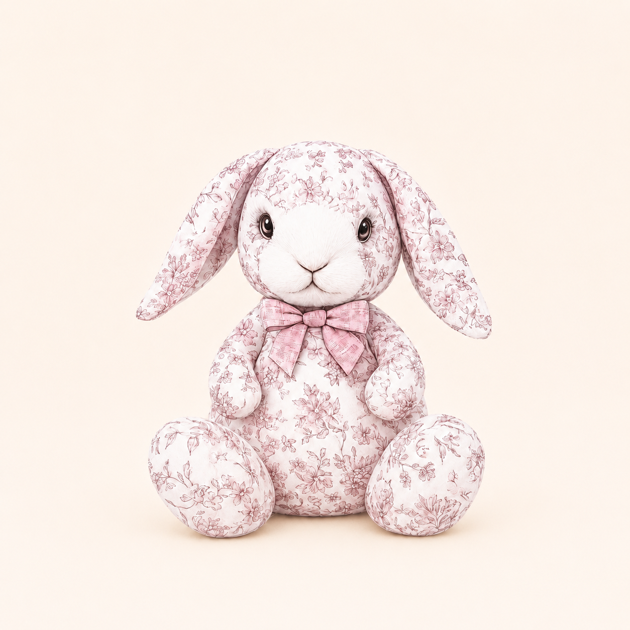 Cardipop "Rosy le doudou lapine Toile de Jouy"